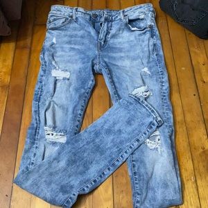 American Eagle x Young Money ripped jeans